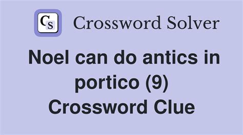 antics crossword clue 9 letters